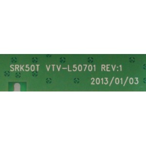MAIN / TOSHIBA 75033401 / 431C6351L01 / 461C6351L01 / SRK50T VTV-L50701 / PANEL LC500DUE (SF)(R1) / MODELO 50L4300U	