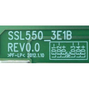 TARJETA DRIVE LED / VIZIO LJ97-00227B / 00227B / SSL550_3E1B / 1217(120111)4 / MODELO	