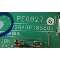 FUENTE DE PODER / TOSHIBA 75012670 / PE0627C / V28A00085801 / MODELO 52RV535U	