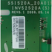 BACKLIGHT INVERSOR ESCLAVO / TOSHIBA LJ97-01881A / 01881A / SSI520A_20A01 / INV52S20A / MODELO 52RV535U (SCLABA)	