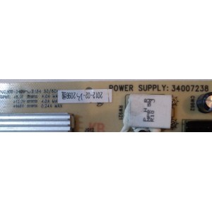 FUENTE DE PODER / KONKA 35016075 / 34007238 / KIP+L110E02C2 / GKGW12-0018120 / MODELO LED37IS95N	