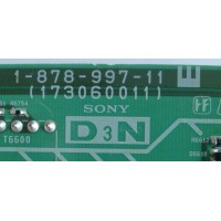 TARJETA D3N / SONY A-1663-192-A / 1-878-997-11 / 173060011 / A1663192A / PARTES SUSTITUTAS A-1663-192-A / A-1663-192-B / PANEL LTY520HH02 / MODELOS KDL-52XBR9 / KDL-52VL150 / KDL-52W5100 / KDL-52W5150 / KDL-52Z5100 / KDL-52EX500