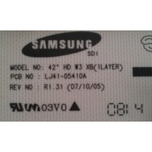 X-BUFFER / SAMSUNG BN96-06758A / 527A / LJ92-01527A / LJ41-05410A / MODELO PL42A410C2DXZX		