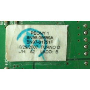 DRIVE PARA T-CON / SAMSUNG BN96-06669A / BN97-01751F / BN41-00944A / MODELO LNT4671FX/XAA	