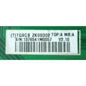 MAIN / INSIGNIA CBPFTQ9CBZK00302 / TQ9CBZK00302 / 715G3427-M02-000-005K / MODELO NS-L46X-10A	