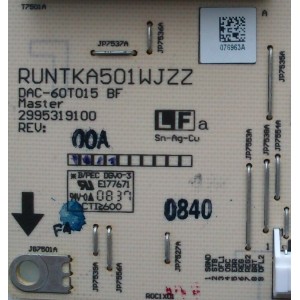 BACKLIGHT INVERSOR / SHARP RUNTKA501WJZZ / DAC-60T015 BF / 2995319100 / MODELO LC-C4655U MASTER	