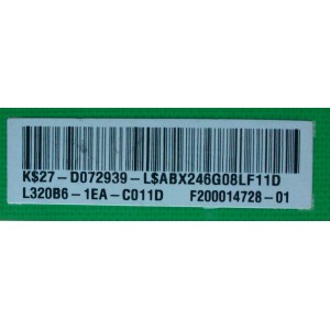 DRIVER LED / PANASONIC 27-D072939 / L320B6-1EA / MODELO TC-L32XM6	