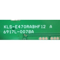 LED DRIVER PARA TV VIZIO / NUMERO DE PARTE 6917L-0078A / KLS-E470RABHF12 / 078A / KLS-E470RABHF12A / PANEL'S LC470EUA (AE)(M1) / LC470EUN (SE)(F1) / LC470EUN (SE)(M1) / MODELOS TC-L47E5 / M3D470KDE LTYPMK / E47 CE4701-EUNSEM2 / DETC470M