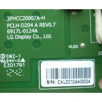 DRIVER LED / PANASONIC 6917L-0124A / 3PHCC20007A-H / PCLH-D204 A REV0.7 / MODELO TX-L47ET60B	