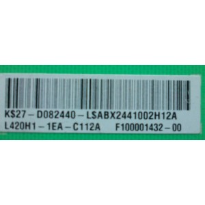 DRIVER LED / PANASONIC 27-D082440 / L390H1-1EE / MODELO TC-L42E60	