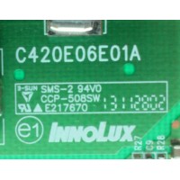 LED DRIVER / PANASONIC L390H101EA-C002 / C420E06E01A / PANEL V390HK1-LE6 REV.F6 / MODELO TC-39A400U