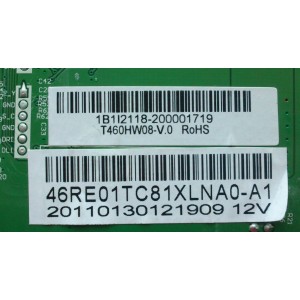 MAIN / RCA 46RE01TC81XLNA0-A1 / 1B1I2118 / T.RSC8.1B / 10516 / MODELO 46LA45RQ / PANEL T460HW08 V.0 