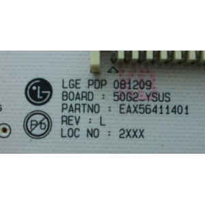 Y-SUS / LG EBR56396901 / EAX56411401 / 081209 / MODELO 50PQ20-UA.AUSALHR	