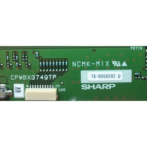 T-CON / SHARP / PHILIPS CPWBX3749TPXB / NCMK-M1X / CPWBX3749TP / MODELO 52PFL7432D/37	