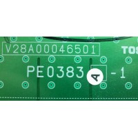 TARJETA DE A/V / TOSHIBA 75007523 / V28A00046501 / DS-1107 / TMX-PE0383A / PE0383A-1 / MODELO 52HL167	