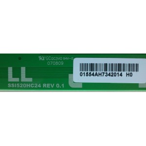 BACKLIGHT INVERSOR LL / TOSHIBA LJ97-01554A / 01554A / SSI520HC24 / MODELO 52HL167	