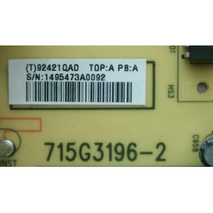 FUENTE DE PODER / INSIGNIA ADTV92421QAD / 92421QAD / 715G3196-2 / MODELO NS-L42Q-10A	