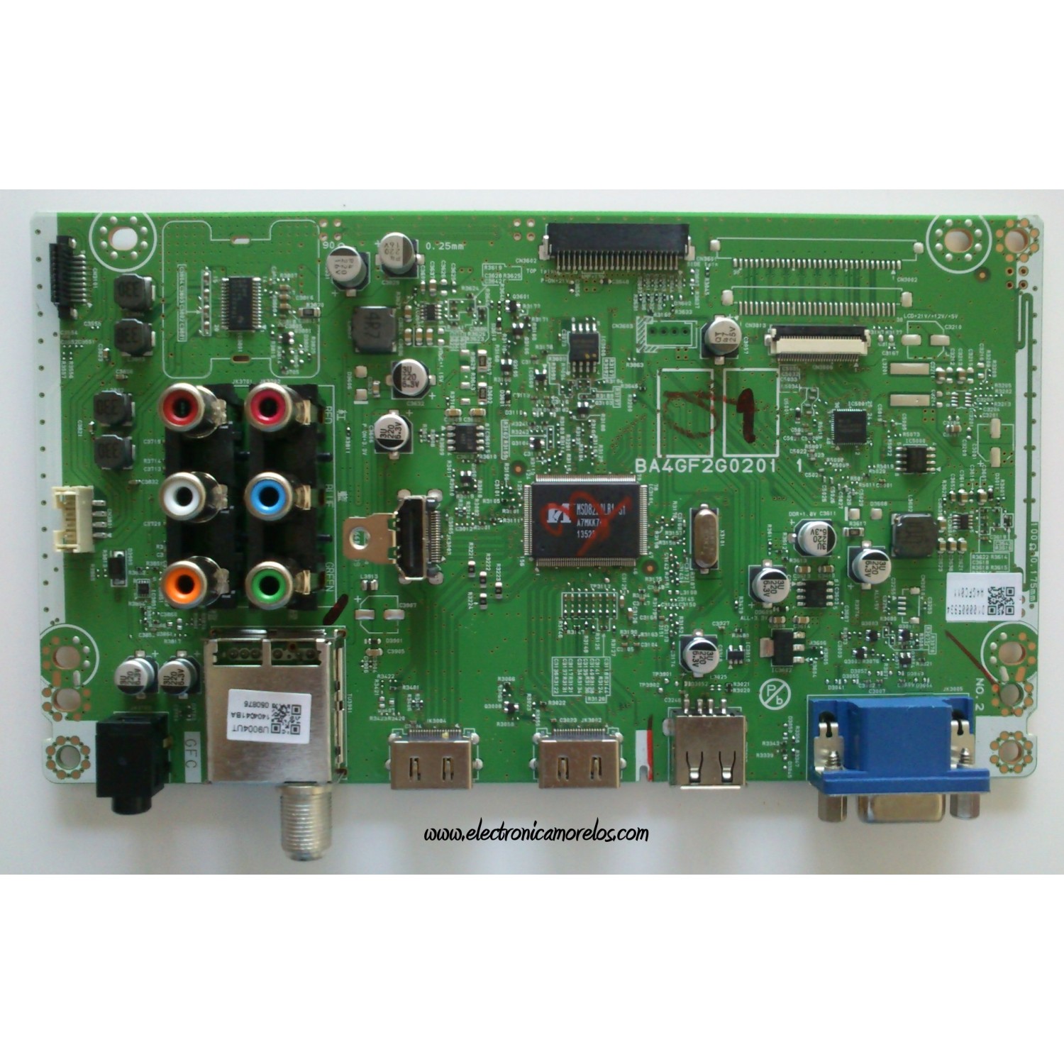 MAIN PHILIPS A4GFC011 / BA4GF2G0201 1 / A4GFCMA / D100005934 / MODELO  32PFL4509/F8 / PANEL U44F4XT