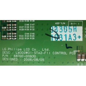 T-CON / DELL 6871L-1031A / 1031A / 6870C-0093D / LM300W01-STA2-F11 / MODELO 3007WFPT	