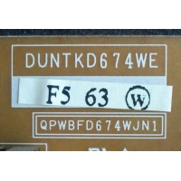 FUENTE / BACKLIGHT / SHARP DUNTKD674WEF5 / DUNTKD674WE / QPWBFD674WJN1 / MODELO LC-15SH6U	