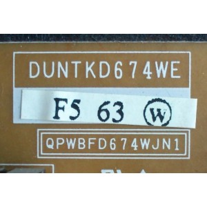 FUENTE / BACKLIGHT / SHARP DUNTKD674WEF5 / DUNTKD674WE / QPWBFD674WJN1 / MODELO LC-15SH6U	