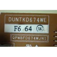 FUENTE / BACKLIGHT / SHARP DUNTKD674WEF6 / DUNTKD674WE / QPWBFD674WJN1 / MODELO LC-15AV6U	