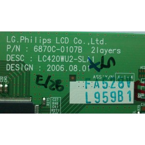 T-CON / PHILIPS 6871L-0959B / 959B / 6870C-0107B / MODELO 42PFL7432D/37	