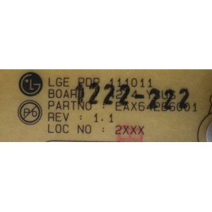 Y-SUS / LG EBR73575201 / EAX64286001 / 1222-222 / MODELO 42PA4500-UF.AUSLLHR	