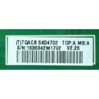 MAIN / VIZIO CBPFTQACB5K047 / TQACB5K047 / TQACB5K04702 / 715G3715-M01-000-004K / 715G3715-M02-000-004K / TQACB5K04701 / TQACB5K04703 / PANEL LC420WUH (SC)(A1) / MODELO E421VA LTKNIBCL