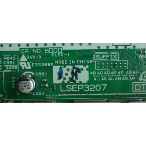 TARJETA DIGITAL TUNER / PANASONIC LSEP3207F / LSEP3207AF / LSEP3207 / LSJB3207-1 / MODELO PT-52LCX66	