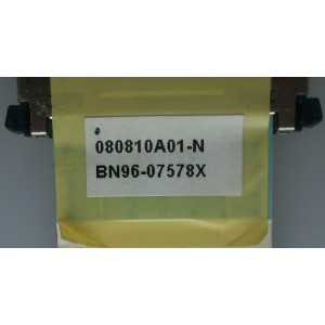 CABLE LVDS / SAMSUNG BN96-07578X / E221612 105C / 080810A01-N / MODELO LN40A630M1FXZA	