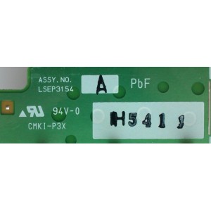 TARJETA DE SISTEMA DE A/V / PANASONIC LSEP3154A / LSJB3154-1 / CMKI-P3X / MODELO PT52LCX65	