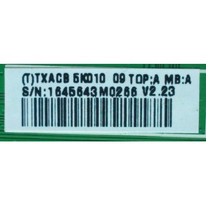 MAIN PARA TV VIZIO / NUMERO DE PARTE 756TXACB5K010 / TXACB5K010 / 715G3715-M01-000-004K / PANEL LC550WUD (SC)(A1) / MODELOS E550VA / E550VA LTLPIEAL / E550VA LTKPIEAM