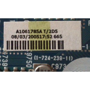 TARJETA P / SONY A-1061-785-A / 1-724-239-11 / 1-862-252-11 / A-1302-939-A / A1061785A / MODELO KDF-55WF655	