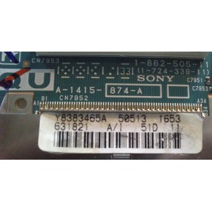 TARJETA QU / SONY Y-8383-465-A / 1-724-339-11 / A-1415-874-A / 1-862-505-11 / Y8383465A / MARCA KDF-55WF655	