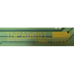 Y-SUS / PANASONIC TXNSC1LVUU / TNPA5081 / MODELO TC-P54G20	