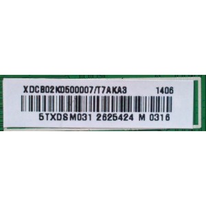 MAIN / VIZIO XDCB02K0500007/T7AKA3 / 715G6339-M01-000-004X / MODELO E320-B1 LTY7PKAQ / E320i-B1