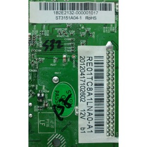 MAIN / RCA 1B2E2132 / RE01TC8A1LNA0-A1 / T.RSC8.A1B 12092 / 12141 / CN.QY5A / MODELO LED32B30RQD / PANEL`S HV320WX2-QYE / ST3151A04-QYE1