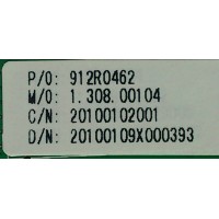 MAIN / CURTIS 912R0462 / CV119Q / 1.308.00104 / 20100102001 / MODELO LCD4680A	