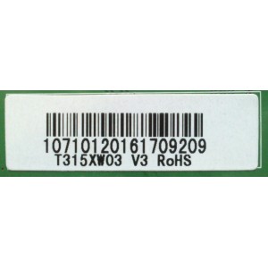 MAIN / SCEPTRE 1071012016 / T.RCS7.9D / 10331 / T20101210 / MODELO X320BV-HD / PANEL T315XW03 V.3	
