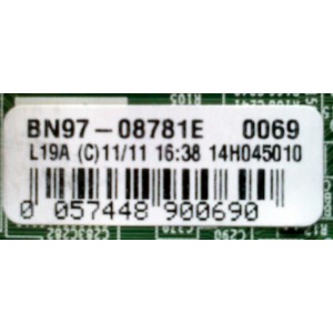 MAIN PARA TV SAMSUNG NUMERO DE PARTE BN94-07866A / BN97-08781E / BN41-02245A  / BN9407866A / MODELO UN32H5201AFXZA TS01 / DISPLAY LSF320HN02-A01 / NUMERO DE PANEL CY-DF320BGLV1H 	