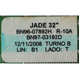 MAIN / SAMSUNG BN96-07892H / BN41-00965B / BN97-03192D / MODELO LN32A330J1DXZA	