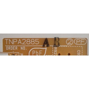 TARJETA DE ENTRADA AC / PANASONIC TXNPF1QCSU / TNPA2885AB / TNPA2885 / MODELO TH-42PA20	