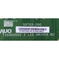 LED DRIVER / VIZIO 55.55T03.D01 / 5555T03D01 / 55T03-D00 / T550HVD02.2 / MODELO M550SL LAQAMCBN /  M550SL LATAMCDN  / M550VSE LWJANKAN / PANEL T550HVN01.5