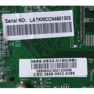 MAIN PARA TV VIZIO / 3655-0532-0150 / 0171-2272-4309 / 3655-0532-0395 / PANEL LC550EUA (AE)(R1) / MODELO M550SL LATKMCCN