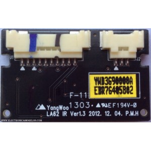 TARJETA DE SENSOR PARA TV / LG EBR76405802 / LA62 / MODELO 55LN5700-UH.BUSULHR