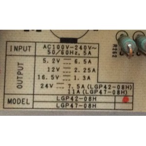 FUENTE DE PODER / LG EAY40505201 / EAX40157601/11 / MODELO 42LG30-UD.AWMQLJM	