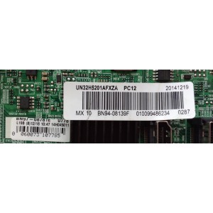 MAIN / SAMSUNG / FALTA VALUM DE TUNER / BN94-08139F / BN97-08781E / BN41-02245A / BN41-2245 / MODELO UN32H5201AFXZA	