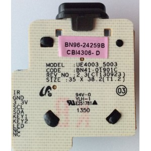 BOTONERA / SAMSUNG BN96-24259B / BN41-01901C / MODELO UN39FH5000FXZA PF03	