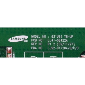 BUFFER RT / SAMSUNG BN96-12693A / 720A / LJ41-08422A / LJ92-01720A / MODELO PN63C550G1FXZA	